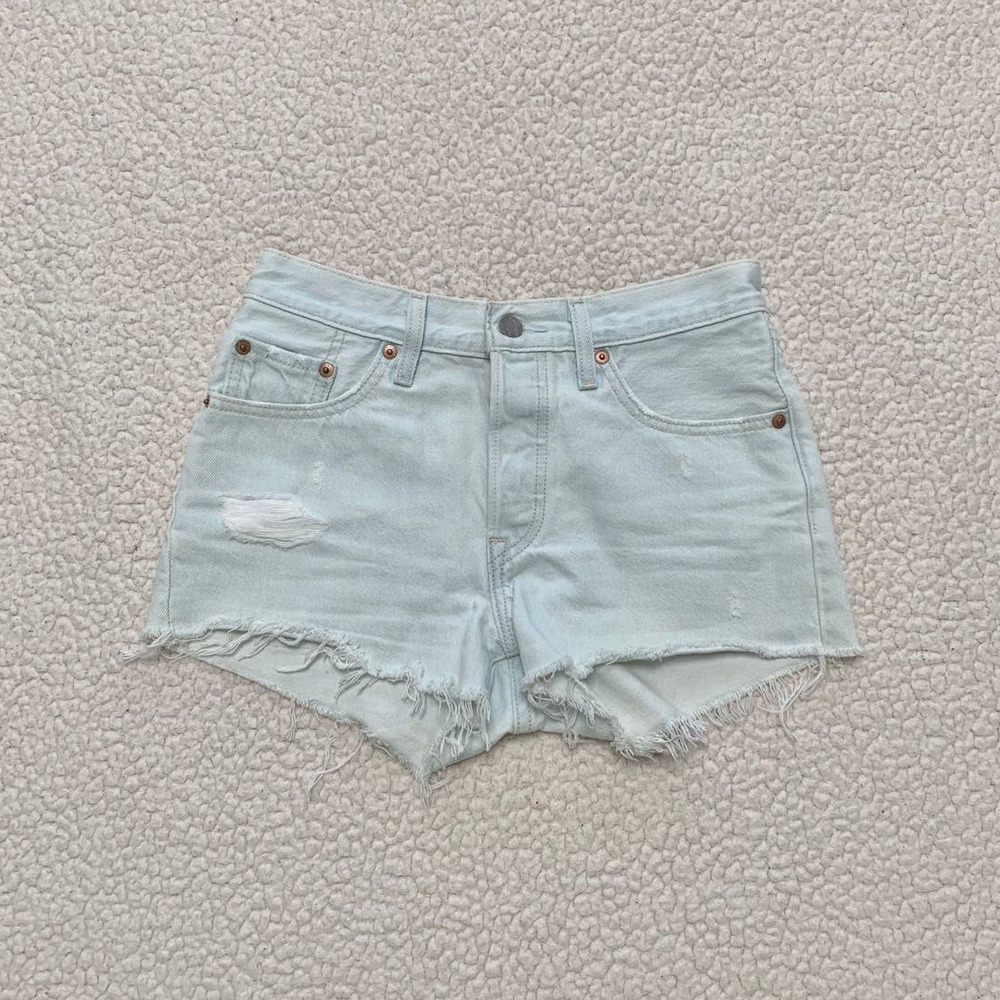 Levis 501 Light Wash High Rise Shorts NWOT